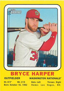 2018 Topps Heritage - 1969 Collector Cards #69CC-BH Bryce Harper Front