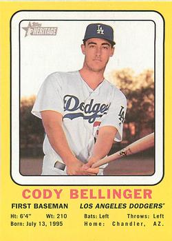 2018 Topps Heritage - 1969 Collector Cards #69CC-CB Cody Bellinger Front