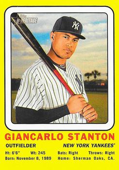 2018 Topps Heritage - 1969 Collector Cards #69CC-GS Giancarlo Stanton Front