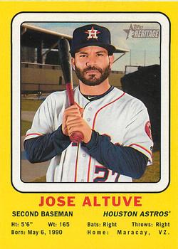 2018 Topps Heritage - 1969 Collector Cards #69CC-JA Jose Altuve Front