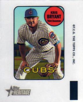 2018 Topps Heritage - 1969 Topps Decals #4 Kris Bryant Front