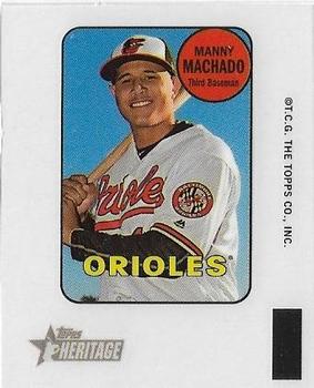 2018 Topps Heritage - 1969 Topps Decals #6 Manny Machado Front