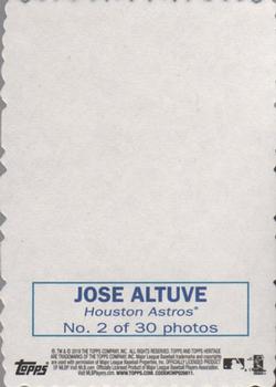 2018 Topps Heritage - 1969 Topps Deckle #2 Jose Altuve Back
