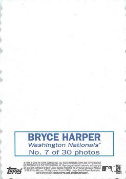 2018 Topps Heritage - 1969 Topps Deckle #7 Bryce Harper Back