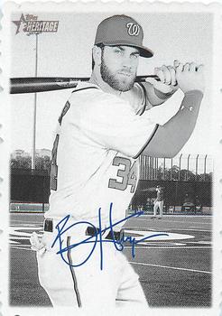2018 Topps Heritage - 1969 Topps Deckle #7 Bryce Harper Front