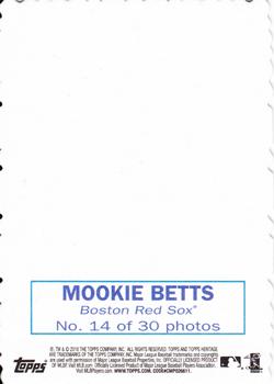 2018 Topps Heritage - 1969 Topps Deckle #14 Mookie Betts Back