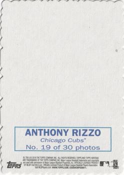 2018 Topps Heritage - 1969 Topps Deckle #19 Anthony Rizzo Back