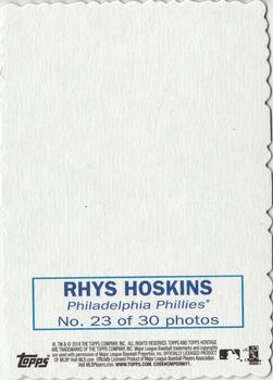 2018 Topps Heritage - 1969 Topps Deckle #23 Rhys Hoskins Back