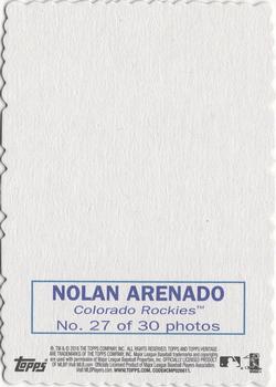 2018 Topps Heritage - 1969 Topps Deckle #27 Nolan Arenado Back