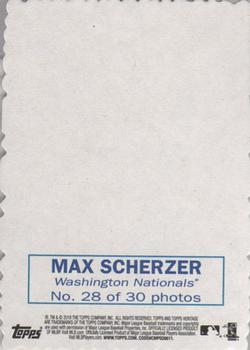 2018 Topps Heritage - 1969 Topps Deckle #28 Max Scherzer Back