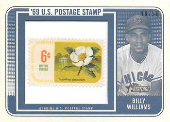 2018 Topps Heritage - 1969 U.S. Postage Stamp Relics #69PSR-BW Billy Williams Front