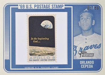 2018 Topps Heritage - 1969 U.S. Postage Stamp Relics #69PSR-OC Orlando Cepeda Front