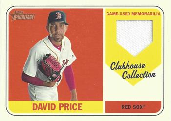 2018 Topps Heritage - Clubhouse Collection Relics #CCR-DP David Price Front