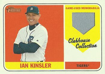 2018 Topps Heritage - Clubhouse Collection Relics #CCR-IK Ian Kinsler Front