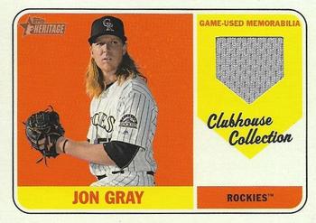 2018 Topps Heritage - Clubhouse Collection Relics #CCR-JG Jon Gray Front