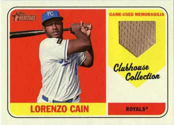 2018 Topps Heritage - Clubhouse Collection Relics #CCR-LC Lorenzo Cain Front