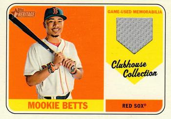 2018 Topps Heritage - Clubhouse Collection Relics #CCR-MB Mookie Betts Front