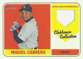 2018 Topps Heritage - Clubhouse Collection Relics #CCR-MC Miguel Cabrera Front