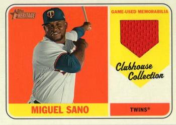 2018 Topps Heritage - Clubhouse Collection Relics #CCR-MS Miguel Sano Front