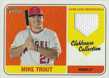 2018 Topps Heritage - Clubhouse Collection Relics #CCR-MTR Mike Trout Front