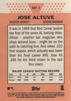 2018 Topps Heritage - New Age Performers #NAP-3 Jose Altuve Back