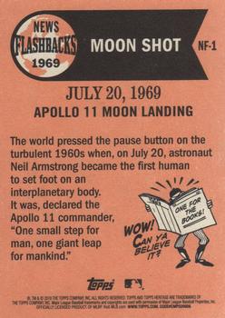 2018 Topps Heritage - News Flashbacks #NF-1 Apollo 11 Moon Landing Back