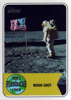 2018 Topps Heritage - News Flashbacks #NF-1 Apollo 11 Moon Landing Front