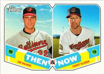 2018 Topps Heritage - Then and Now #TN-2 Jim Palmer / Corey Kluber Front