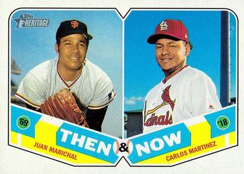 2018 Topps Heritage - Then and Now #TN-13 Juan Marichal / Carlos Martinez Front