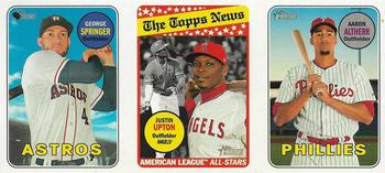 2018 Topps Heritage - 1969 Topps Bazooka Ad Panel #3 George Springer / Justin Upton / Aaron Altherr / Bryce Harper Front