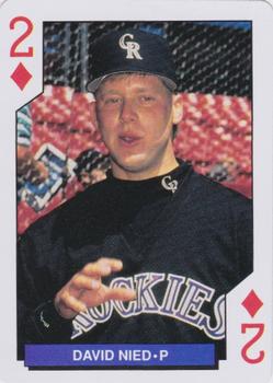 1993 Bicycle Colorado Rockies Playing Cards #2♦ David Nied Front