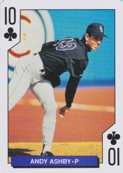 1993 Bicycle Colorado Rockies Playing Cards #10♣ Andy Ashby Front