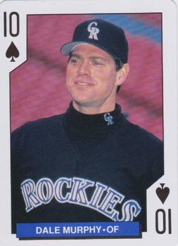 1993 Bicycle Colorado Rockies Playing Cards #10♠ Dale Murphy Front