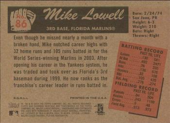 2004 Bowman Heritage #86 Mike Lowell Back