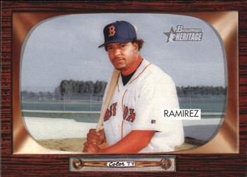 2004 Bowman Heritage #128 Manny Ramirez Front
