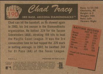 2004 Bowman Heritage #190 Chad Tracy Back