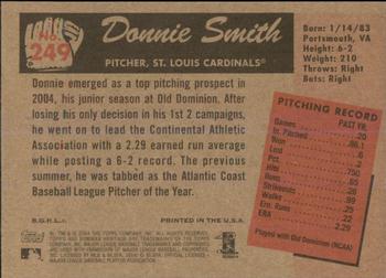 2004 Bowman Heritage #249 Donnie Smith Back