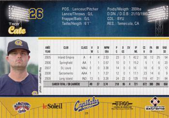 2010 Quebec Capitales #23 Troy Cate Back