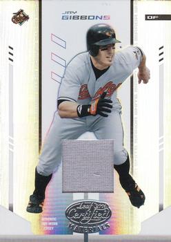 2004 Leaf Certified Materials - Mirror Fabric White #89 Jay Gibbons Front