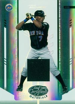 2004 Leaf Certified Materials - Mirror Fabric White #108 Jose Reyes Front