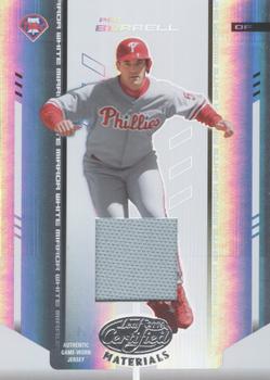 2004 Leaf Certified Materials - Mirror Fabric White #148 Pat Burrell Front