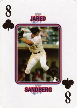 2008 NY State Lottery Hudson Valley Renegades Playing Cards #8♣ Jared Sandberg Front