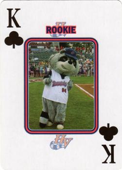 2008 NY State Lottery Hudson Valley Renegades Playing Cards #K♣ Rookie Front