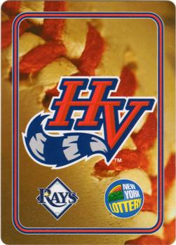 2008 NY State Lottery Hudson Valley Renegades Playing Cards #4♥ Doug Waechter Back