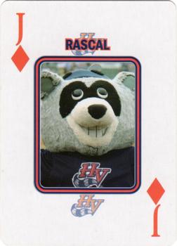 2008 NY State Lottery Hudson Valley Renegades Playing Cards #J♦ Rascal Front