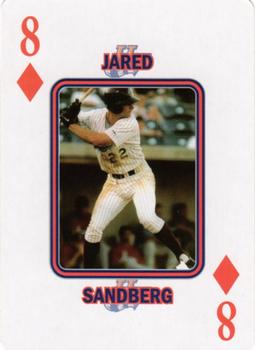 2008 NY State Lottery Hudson Valley Renegades Playing Cards #8♦ Jared Sandberg Front