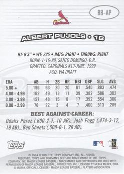 2004 Bowman's Best #BB-AP Albert Pujols Back