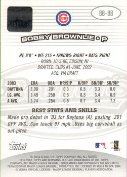 2004 Bowman's Best #BB-BB Bobby Brownlie Back