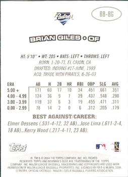 2004 Bowman's Best #BB-BG Brian Giles Back