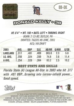 2004 Bowman's Best #BB-DK Donald Kelly Back